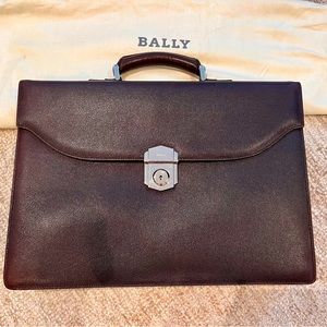 Vintage Bally leather briefcase